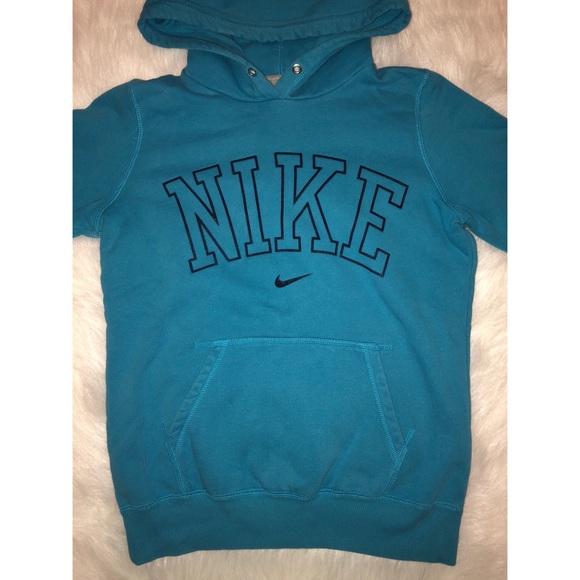 blue and pink nike hoodie